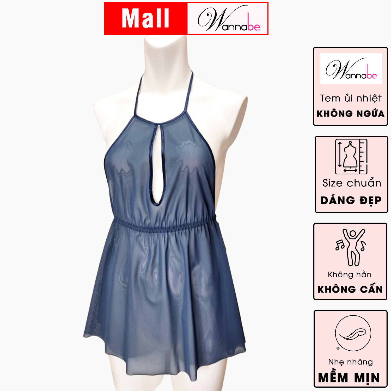 Mặc đầm ngủ xuyên thấu như thế nào để không lộ hàng và vẫn gợi cảm?